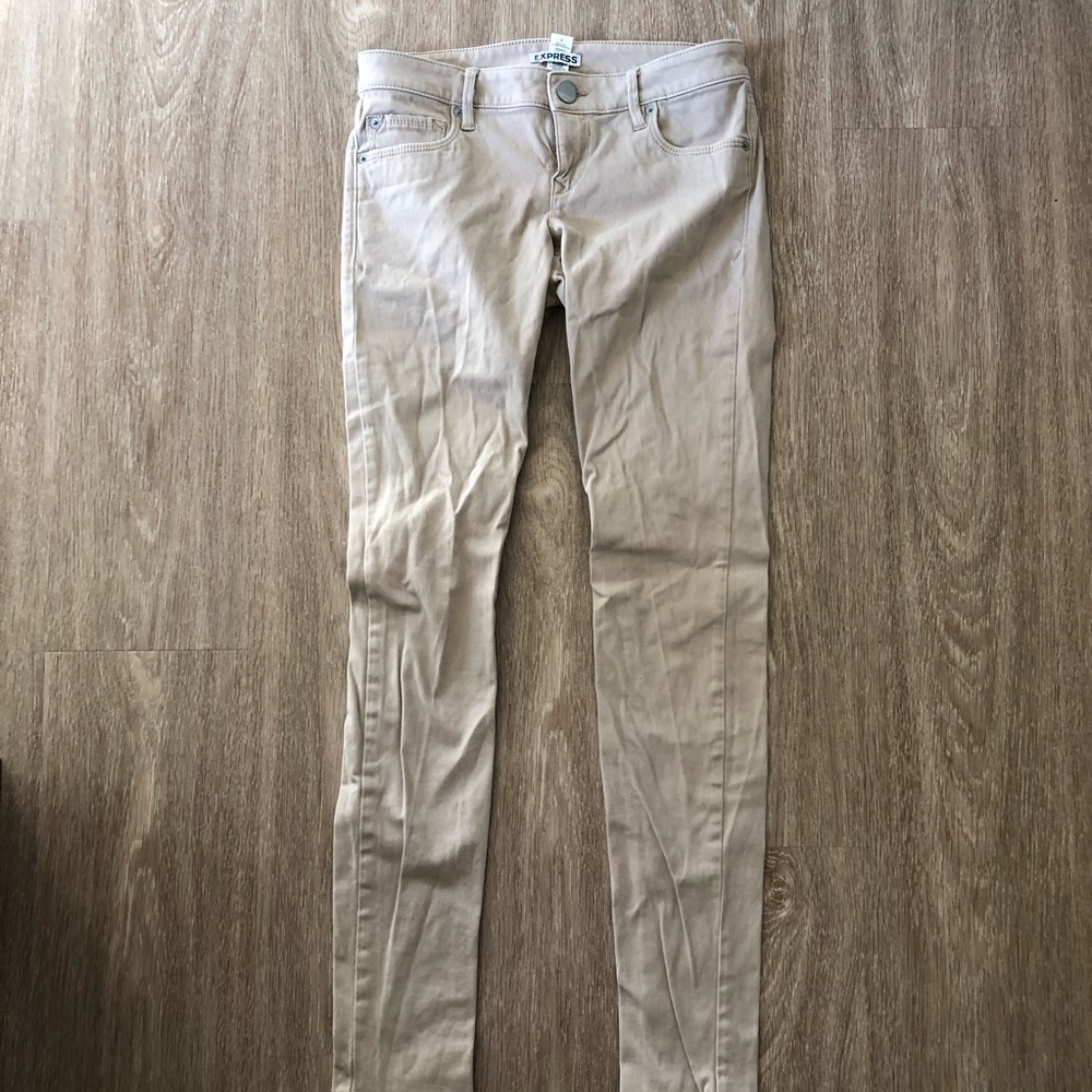 Express Tan Super Soft Skinny Pant